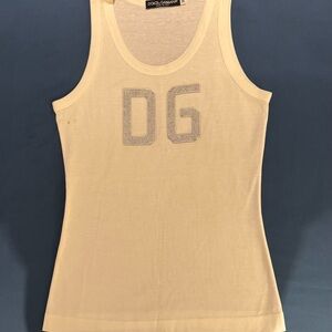 Dolce & Gabbana WHITE Fitted Tank Top